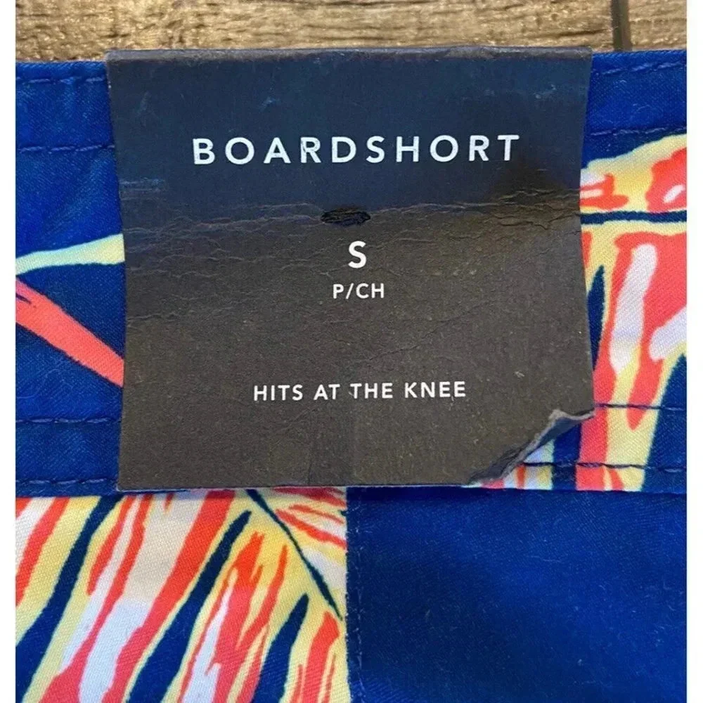 NWT American Eagle Board Shorts Blue Toucan Bird Small S New